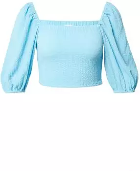 EDITED Dion Bluse Slim Fit blau