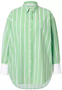 Studio Untold Bluse grau/grün/weiß