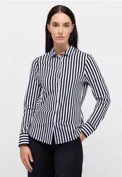 Eterna Slim Fit Bluse mit Knopfleiste (6308 DF56) marine/navy