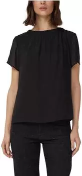 s.Oliver Luftige Bluse mit Viskose-Futter schwarz 2177690.9999.