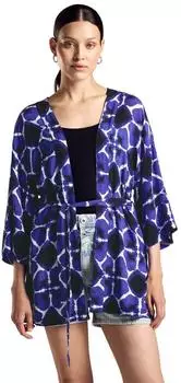 Street One Frauen Bluse im Kimono Style in Blau Gr: (A34481735817M)