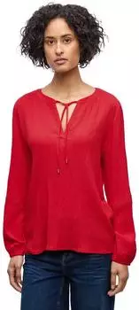 Street One Frauen Strukturtunika mit Tape in Rot Gr: (A34605416865)
