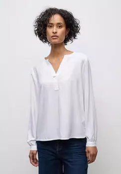 Street One Frauen Split Neck Tunika in Wei&szlig; Gr: (A34592510000)