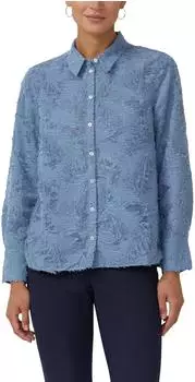 s.Oliver Hemdbluse mit 3D-Effekt blau 2172108.5456.