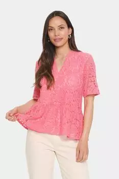 Saint Tropez Zanna Bluse mit lockerem Schnitt fruit dove