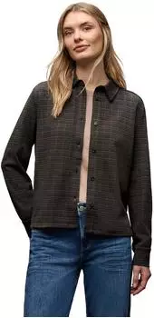 Street One Frauen Karierte Jacquard Hemdbluse in Schwarz Gr: (A34623420001)