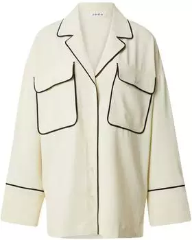 EDITED Mila Blusenshirt Haifischkragen creme