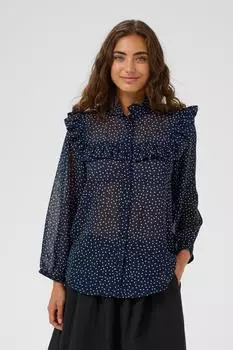 Culture CUAlita Bluse (50112723) nachtblau/weiß