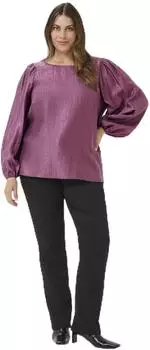 Kaffe KCrizza Langarm-Bluse Regular fit tulipwood