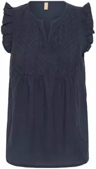 Culture Relaxed fit Salute Ärmellose Bluse (50110564) nachtblau