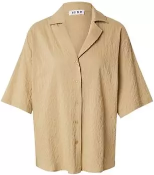 EDITED Chris Schlupfbluse mit Stehkragen khaki