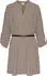 Lascana Longbluse mit Gürtel in Lederoptik (87474224) taupe