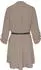 Lascana Longbluse mit Gürtel in Lederoptik (87474224) taupe