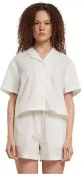 Urban Classics Ladies Seersucker Shirt (TB6181) weiß
