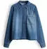 someday. ZEBRU Oversized Jeanshemd mid drift blue
