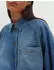 someday. ZEBRU Oversized Jeanshemd mid drift blue