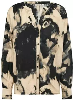 Soyaconcept SC-Nadire 1 Blusentop beige/taupe/schwarz