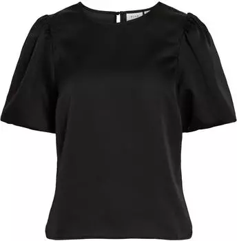 Vila Viellette Blusenshirt mit Viertelarm (14107986) schwarz