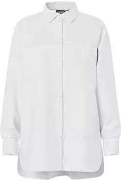 Pieces Pcmelia Ls Loose Shirt weiß