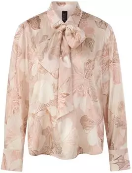 Marc Cain Schluppenbluse aus Seide mit Schmucksteinbesatz (AC 51.12 W09) peach beige