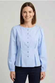 Rich & Royal Langarmbluse skyway blau