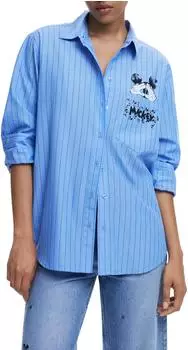 Desigual CAM_MICKYSTRIPES (25WWCW19) azurblau/marea blue
