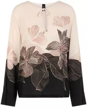 Marc Cain Bluse mit Blumenprint Rethink Together (10188829622618) schwarz/rosa