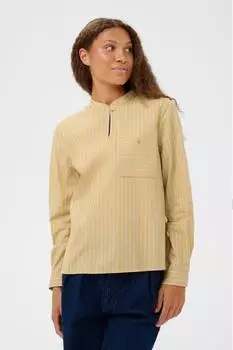 Saint Tropez OtishaSZ Bluse (30514724) dunkelgelb/weiß