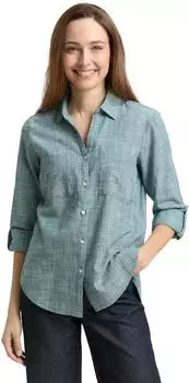 Tom Tailor Bluse mit Brusttaschen (1035247) deep meadow grün