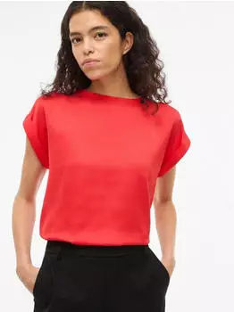 Vila Viellette Shirt rot