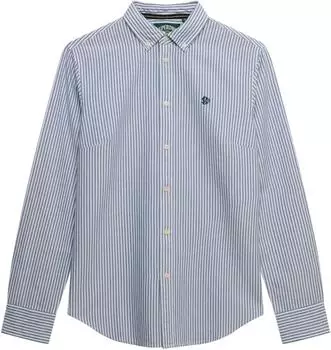 Superdry Oxford Hemd azurblau gestreift