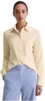 Marc O'Polo Langarmbluse aus Organic-Cotton-Stretch Slim Fit (63340952) hellbeige/raw cream