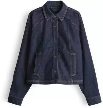 Opus Jovena Jeansbluse blau