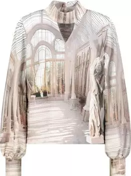 Monari Bluse almond gemustert