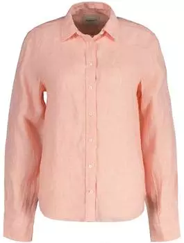 GANT Reg Leinenhemd mit Streifen peachy pink