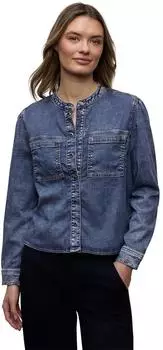 Street One Cord Hemdbluse (A346305) medium blue soft washed