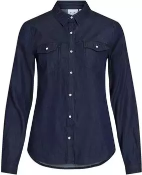 Vila Vibista Denim Shirt/su-noos (14033008) blue denim