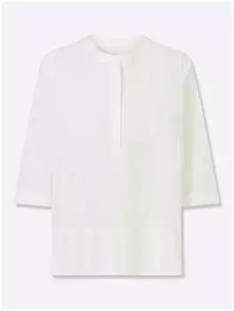 Heine Stretchbluse wei&szlig;