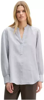Marc O'Polo Leinen-Tunikabluse Regular (57537847) airy blau