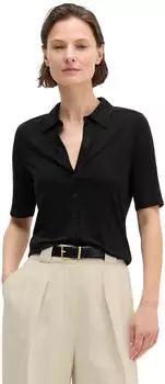 Marc O'Polo Kurzarm-Jerseybluse (5000013317) schwarz