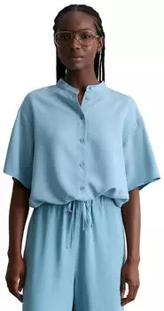 Marc O'Polo Crop-Bluse Relaxed (5000005872) blue dawn