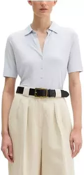 Marc O'Polo Kurzarm-Jerseybluse (603205251183) airy blue
