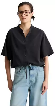 Marc O'Polo Crop-Bluse Relaxed (77740256) blue depths