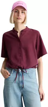 Marc O'Polo Crop-Bluse Relaxed (48912161) merlot rot