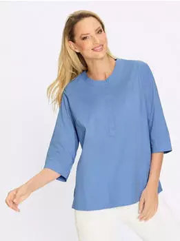 Heine Stretchbluse (44774427) himmelblau