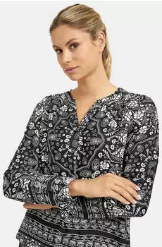 Smith&Soul Blusenshirt Im Materialmix marine print