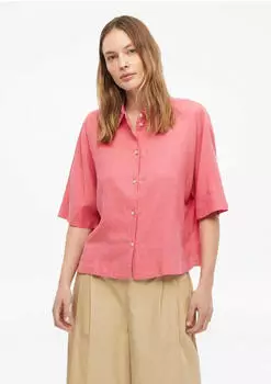 s.Oliver Kurzarmbluse aus Leinen im Relaxed Fit (2179138) pink