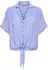 Only ONLPAULA LIFE S/S TIE SHIRT WVN NOOS (15281497) indigo/weiß