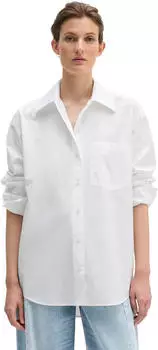 Marc O'Polo Crop-Bluse Relaxed (73020635) wei&szlig;