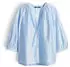 someday. Zadia Bluse hellblau